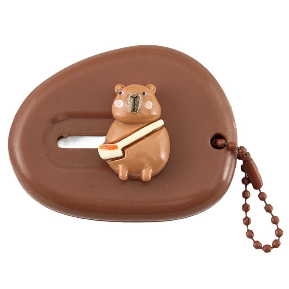 Cute Plastic Capibara Cutter Cartoon School Office Supplies Paper Cutting Tool Mini Retractable Letter Opener