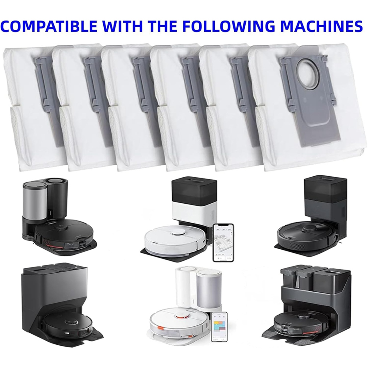 HOT SALE Dust Bags for Roborock S8+/ S8 Pro Ultra/ S7 MaxV Ultra/ S7 Pro Ultra/ Q7+/ Q7 Max+/ Q8 Max+/ Q5 Pro+/ Q5+ Ultra Bags