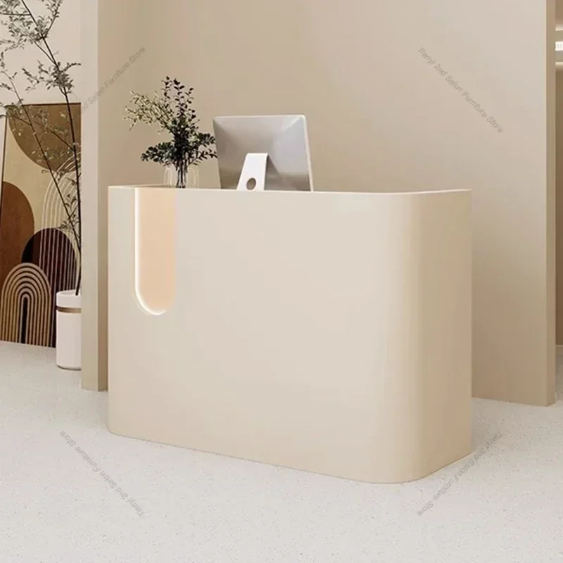 Estilo italiano originalidade mesas de recepção simplicidade salão de beleza mesas de recepção loja de roupas móveis de escritório recepção hbrd