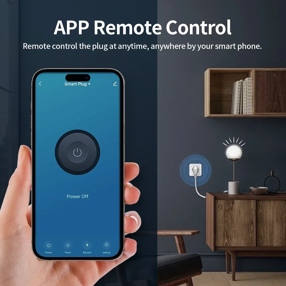 TNCE Tuya Spina UE Zigbee3.0 o WIFI 16/20A, presa intelligente con temporizzazione del monitor di alimentazione, controllo vocale Funziona con Alexa Alice