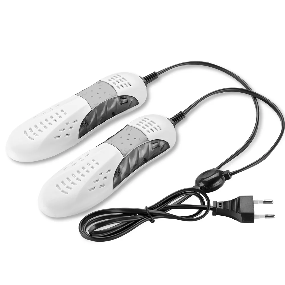 18W UE/EE. UU. Enchufe coche de carreras forma Voilet luz secador de zapatos Protector de pie bota olor desodorante deshumidificador dispositivo zapatos secador calentador