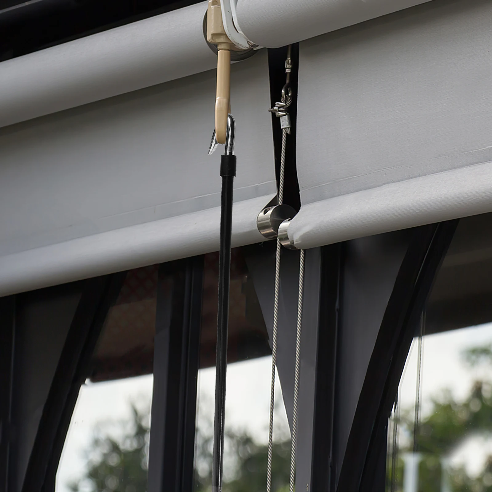 Heavy-Duty Manual Awning Crank Handle Outdoor Shade Canopy Universal Replacement Wand Awning Manual Wand For Rv Shade Retraction