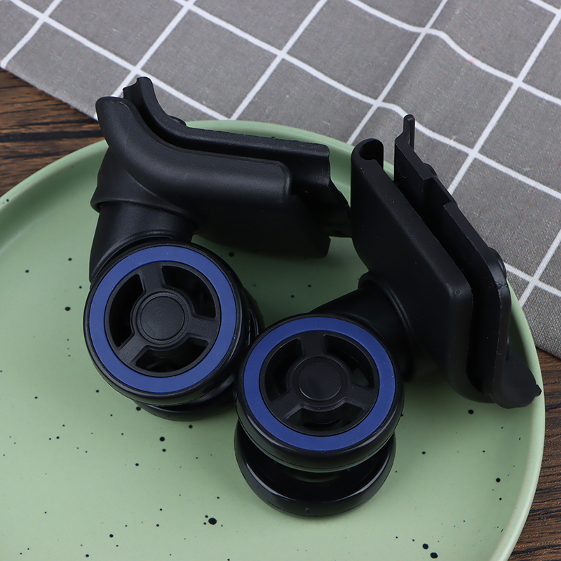 Rueda de equipaje de repuesto para maleta de viaje, rueda silenciosa giratoria 360, accesorios universales, 1 Juego