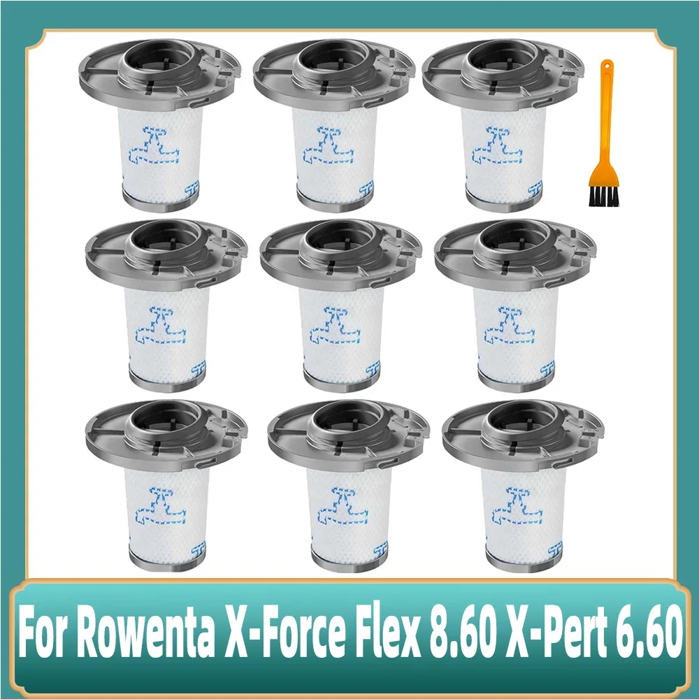 Washable Filter For Rowenta X-Force Flex 8.60 X-Pert 6.60 Cordless Vacuum Cleaner Attachment Replacement Spare Part