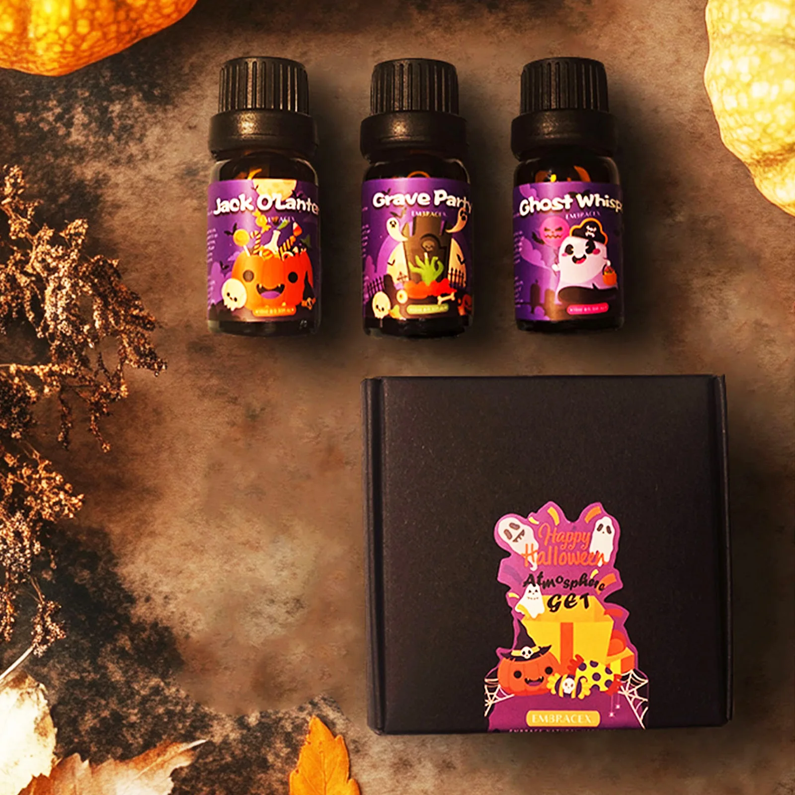6PC/3PC/1PC Halloween Essential Oils Jack O'Lantern Ghost Whisper Grave Party Black Cat Hidden Witch Incantation Vampire Hunting