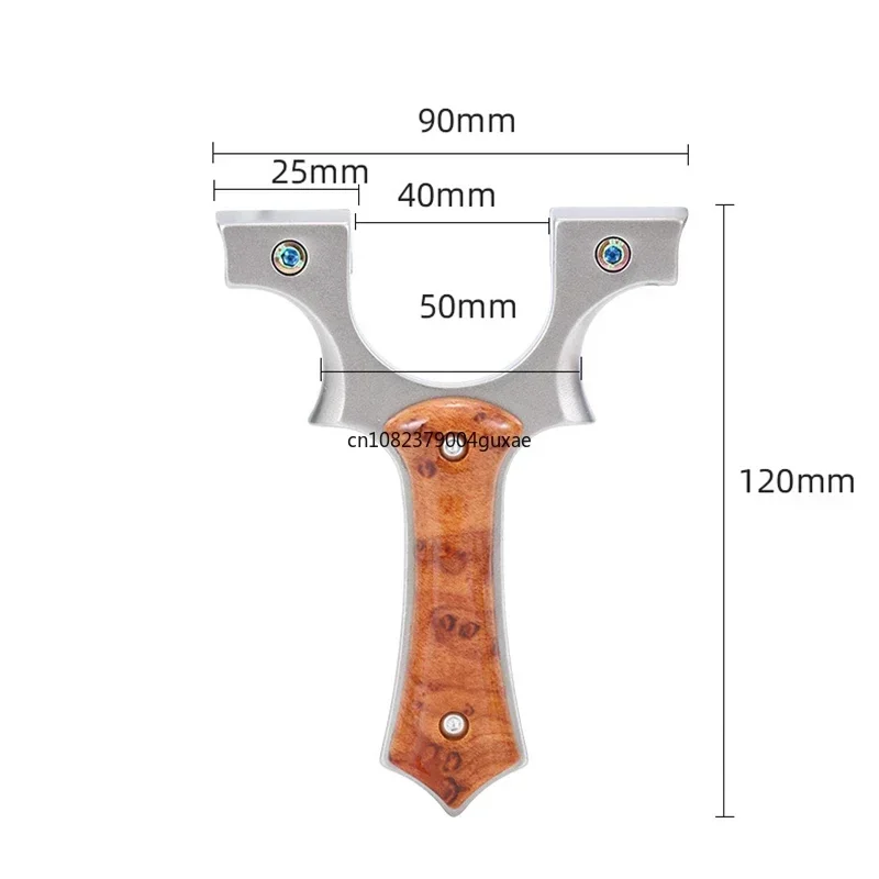 9025 Elastico piatto in metallo Fionda ad alta precisione Fionda laser in acciaio inossidabile Accessori per tiro a pressione rapida all'aperto