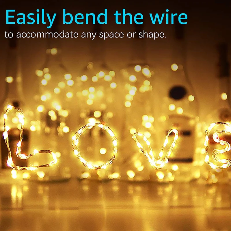Fairy Light String Led Copper Wire String Light 1/2/3/5/10M Battery Powered For Bedroom Garden Party Wedding Flower Decoration