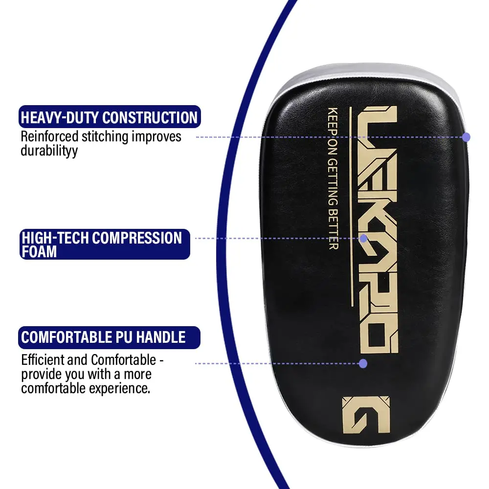 Lekaro Boxing Pu Kick Pad Muay Thai Sanda Foot Target High Elastic Training Block combattimento libero Mma Taekwondo Sanda Hand Target