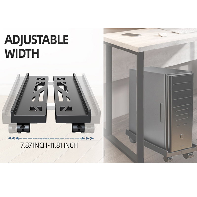 Soporte ajustable para CPU móvil, torre de ordenador ventilado, se adapta a la mayoría de PC, debajo del escritorio, carrito de suelo de PC