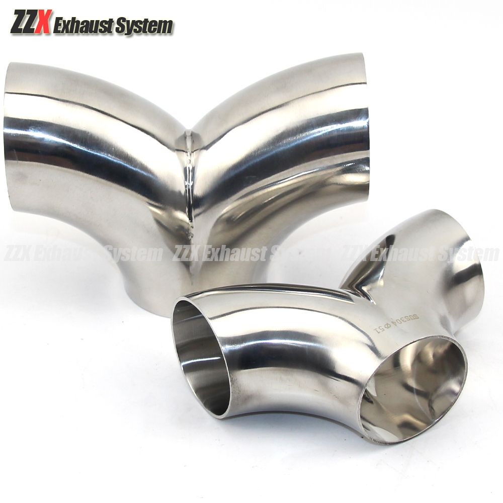 カーアクセサリー 304 ステンレス鋼エキゾーストマフラー溶接 I Y タイプティーコネクションチューブ 19/25/32/38/45/51/57/63/76 ミリメートル