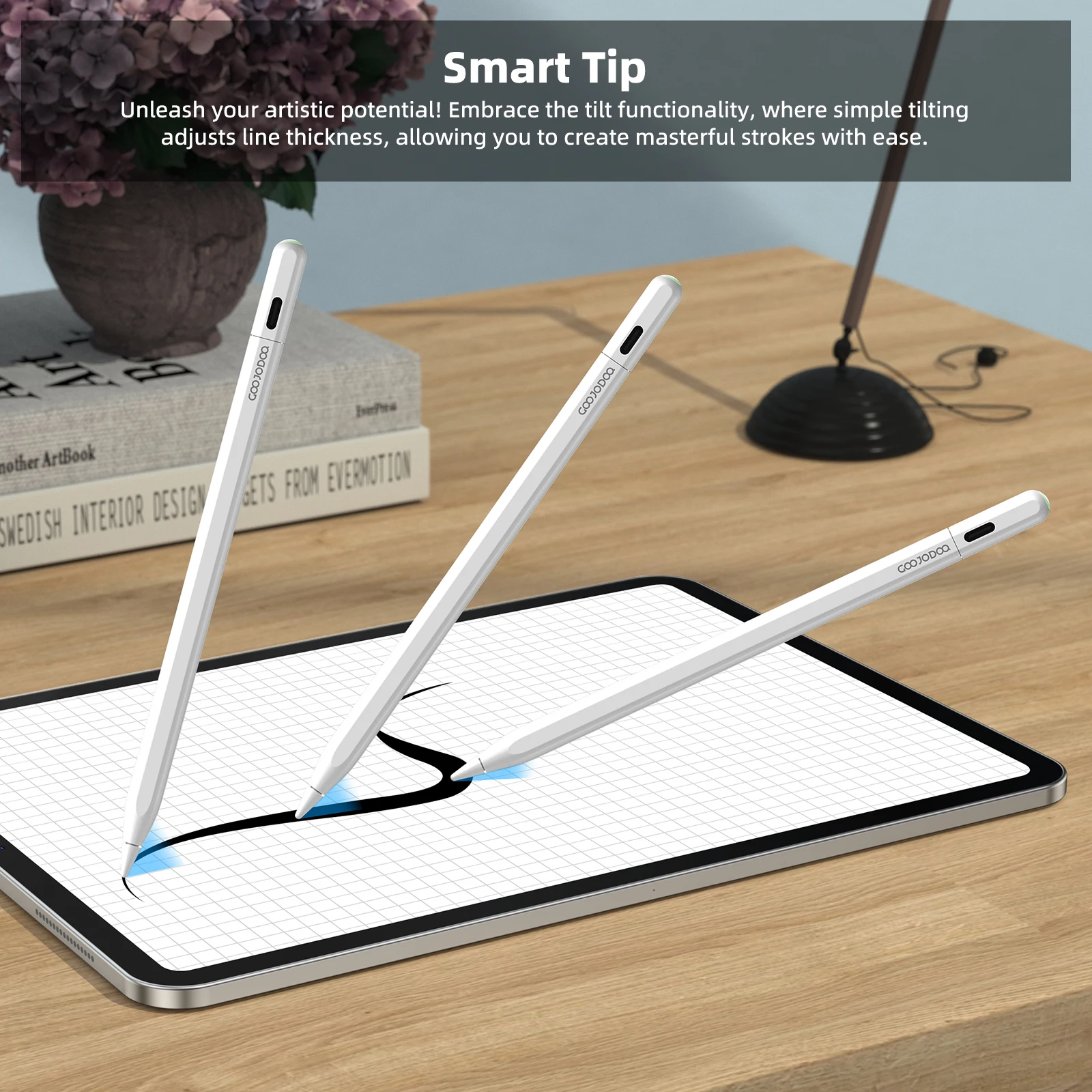 Para apple pencil 2 com apple encontrar meu no aplicativo ipad lápis para ipad air 6 pro 13' 2024 air5 4 ipad pro 11 12.9 com recheio de palma
