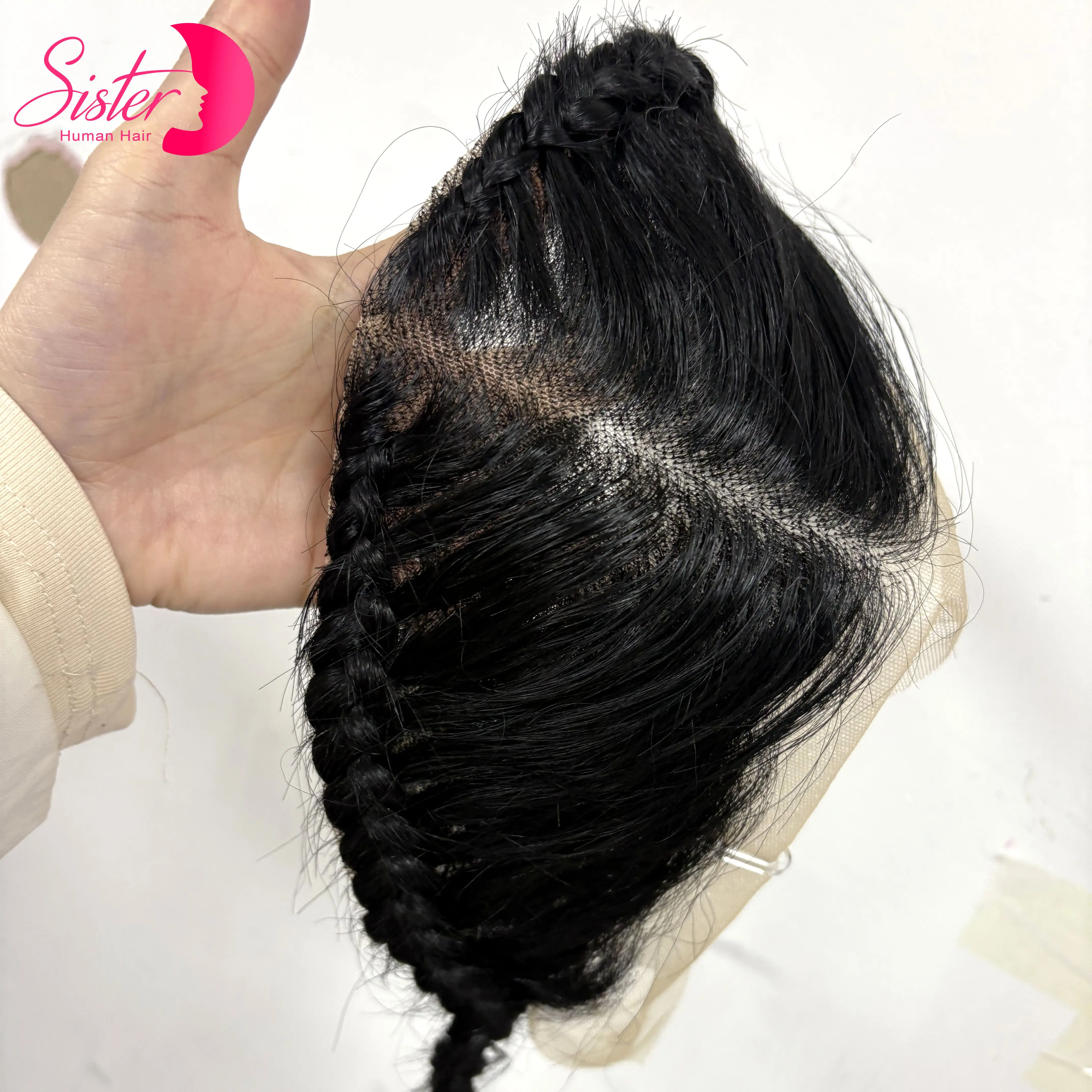 13x4 renda frontal transparente com tranças 10 polegadas natural birmanês remy cabelo renda frontal para mulheres meninas