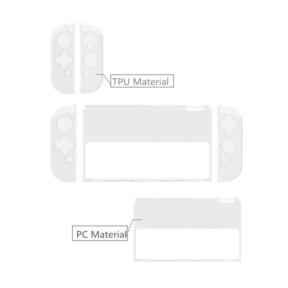 Spiel Zubehör Gaming Abdeckung Fall Für Nintendo Schalter OLED Shell Nintedo Swich Joycon Joy Con Control Gehäuse NS Werkzeug Joystick