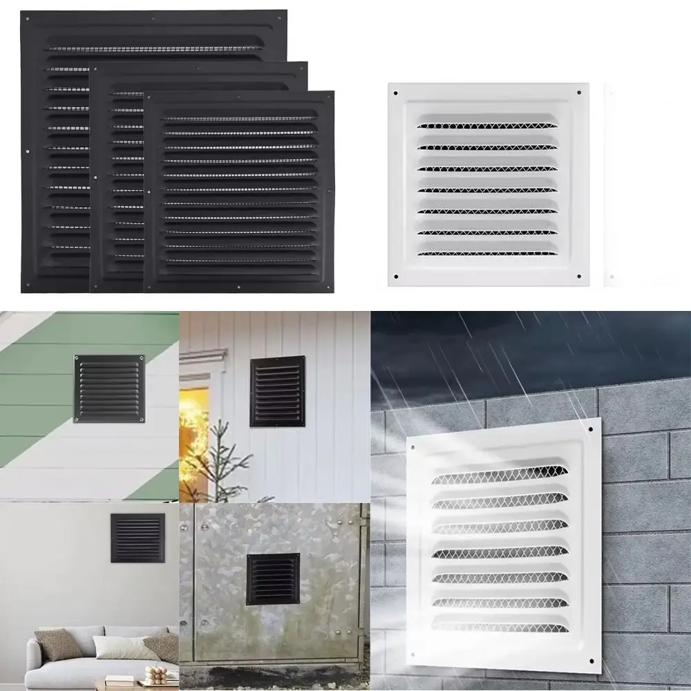 Aluminiumlegierung, Lüftungsgitter, Luftsystem, Netzabdeckung, Bildschirm, Auspuff, Auslass, Fenster, quadratische Entlüftung, 100/150/200/250/300/400 mm