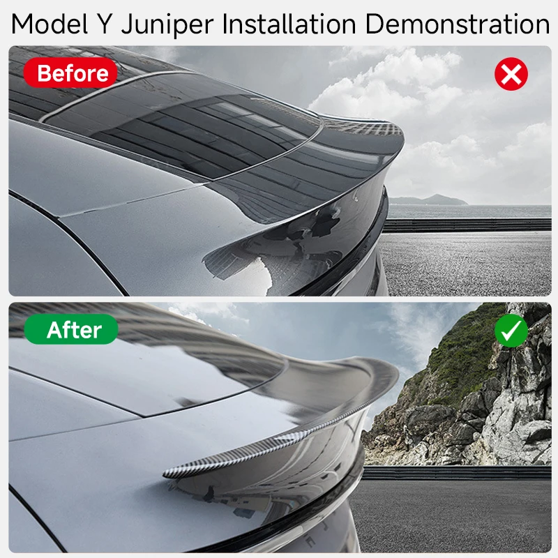 Voor Tesla Spoiler Model Y Juniper 2025 Accessoires Spoilers Vleugels voor Tesla Model 3 Highland 2025 3/Y 2017-2025 ABS Materiaal