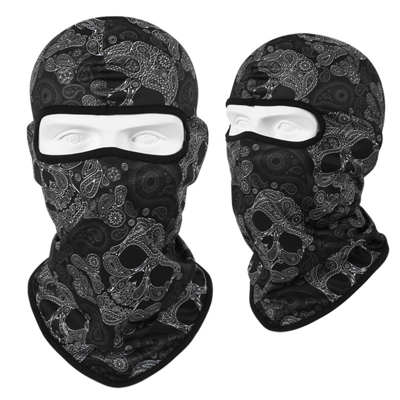 Gorro para motocicleta, pasamontañas para hombre, máscara facial de calavera multifunción, protector facial completo para bicicleta de montaña, protector solar, sombreros para mujer