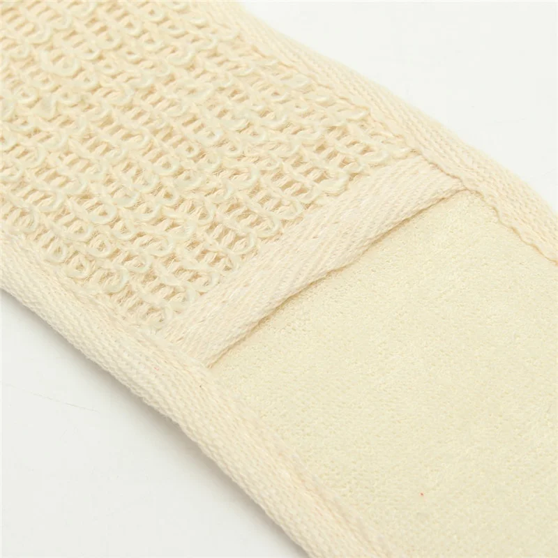 Natural Soft Exfoliating Loofah อาบน้ํา Unisex นวดสปา Scrubber ฟองน้ําสายคล้องคอสุขภาพผิวเครื่องมือทําความสะอาด