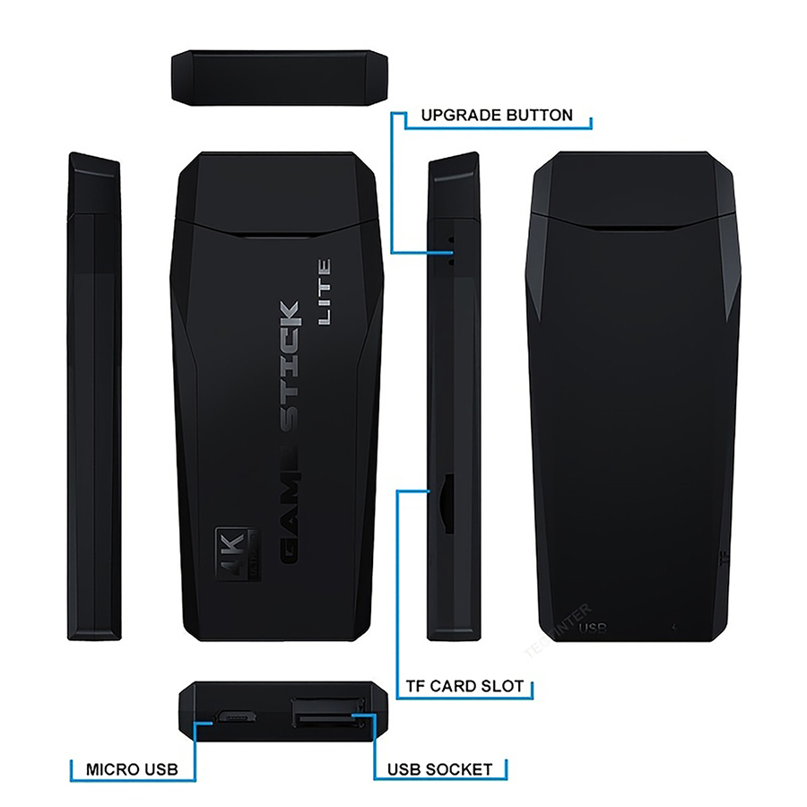 4K HD Video Mini Memory Stick Plug and Play Nostalgia Simulator Classic Retro Game Console For Gifts