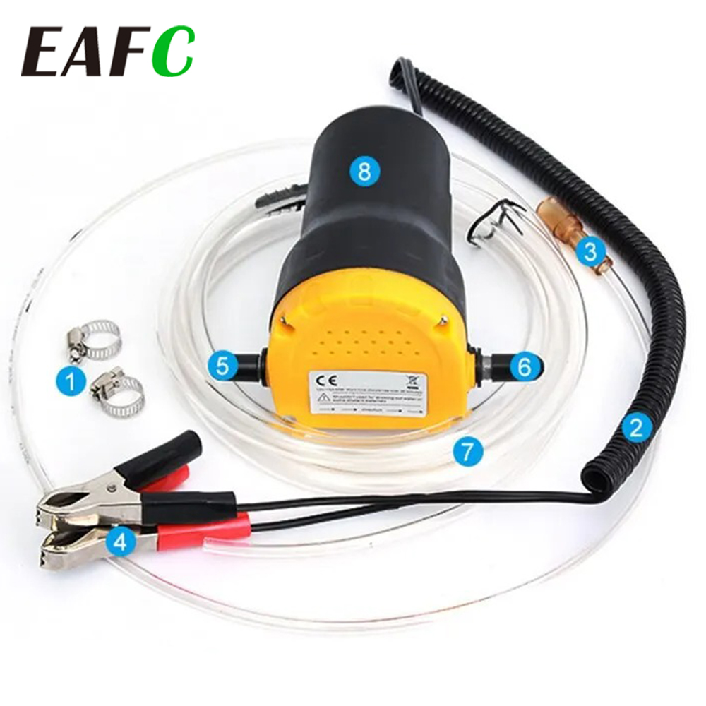 Eafc 12v Auto Öl Saugpumpe Diesel Flüssigkeit Sumpf Extraktor Spülung Kraftstoff Transfer Saug boot Motorrad Elektroauto Ölpumpe