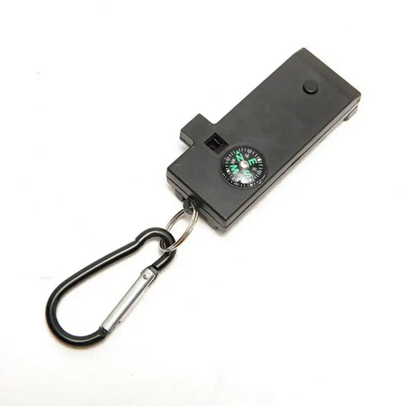 Camping Whistle 5 In 1 Portable Telescope Rescue Whistle Survival Gear Whistle Survival Equipment Magnifying Flashlight For