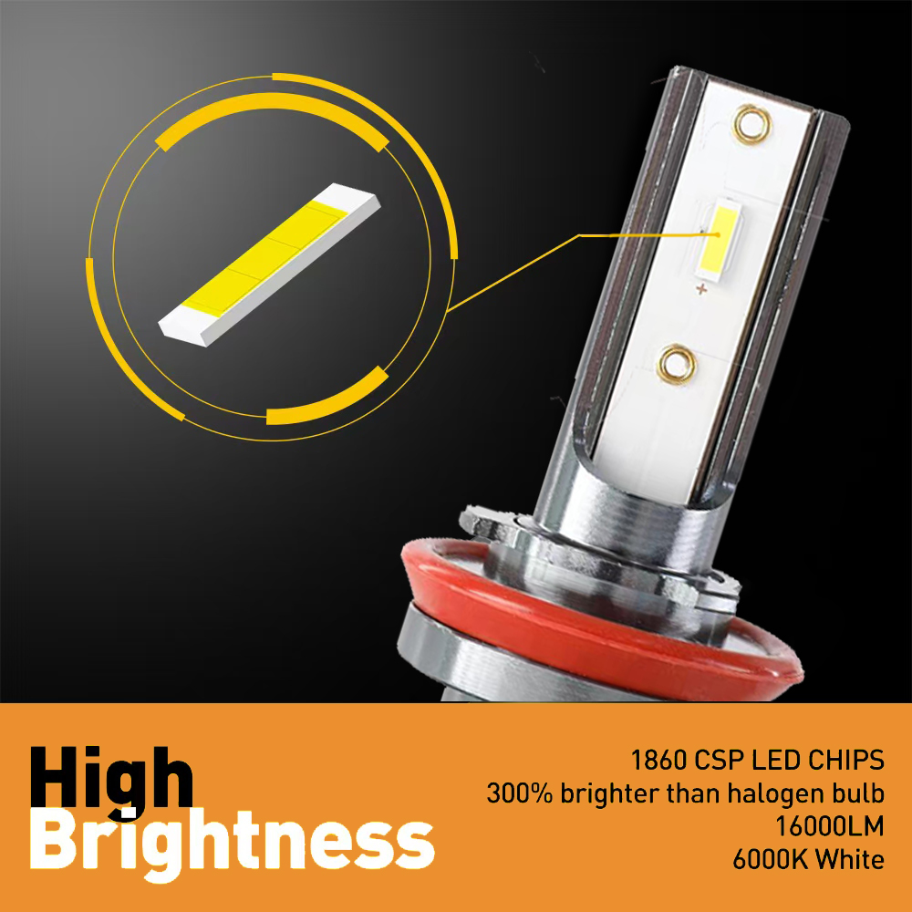 Heyword 26000lm 160W 1860 ชิป CSP 3000 k/4300 k/6000 k/8000 k ไฟหน้ารถ LED h4 h7 h1 LED ไฟหน้า 9005 H7 h11 led light