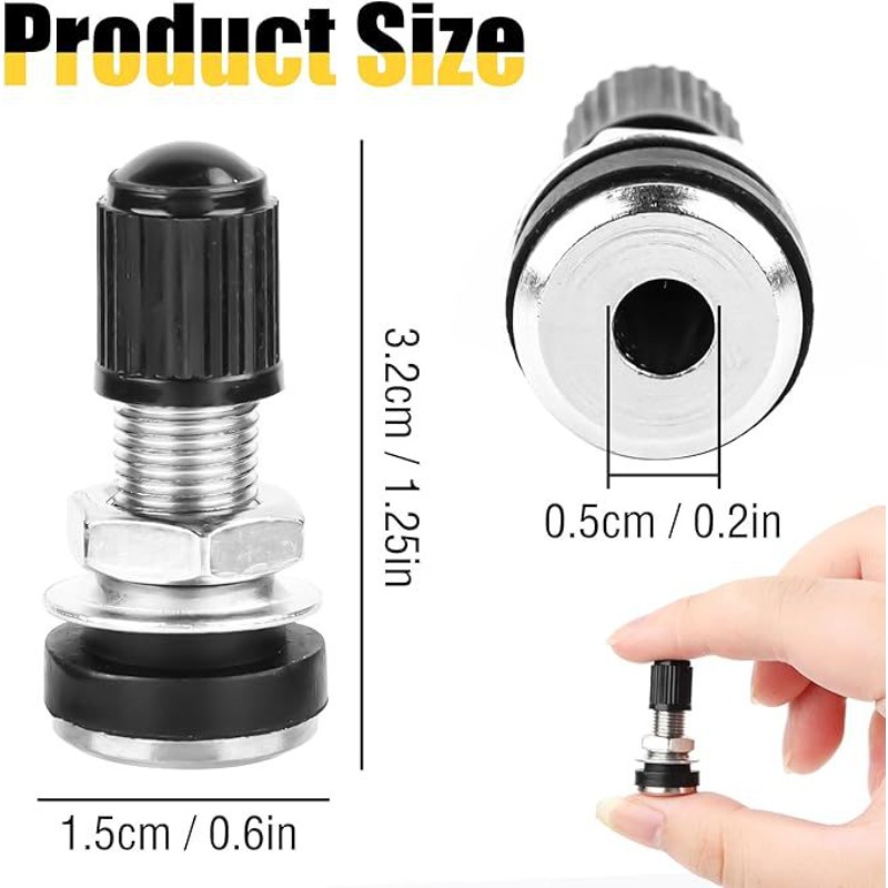 2 uds cubierta de válvula de neumático de rueda de coche aleación de Zinc 32mm motocicleta Scooter bicicleta sin cámara válvula de neumático de montaña Dustcap