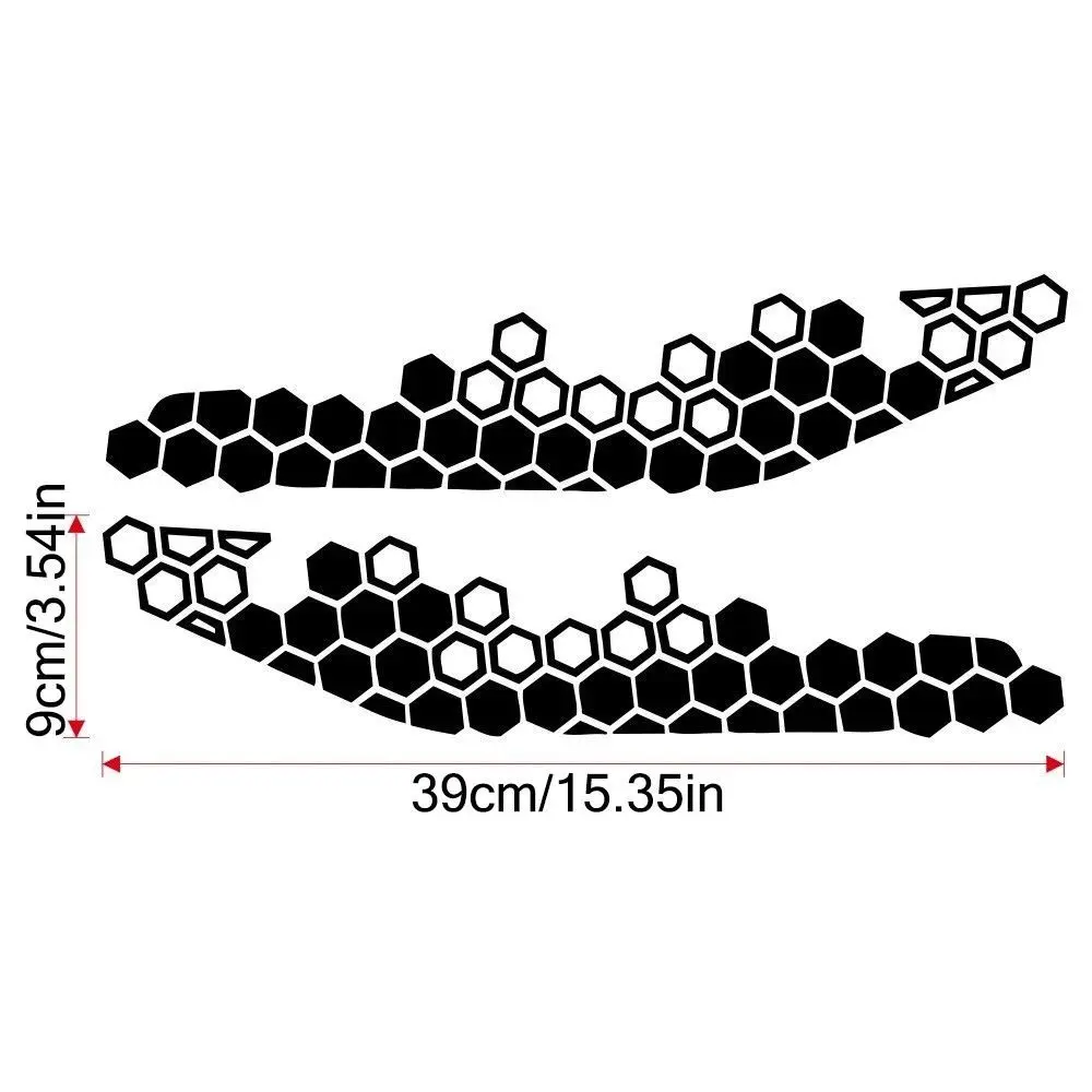 Motorcycle Honeycomb Decals Reflective Stickers Multicolor Decorative Sticker Motorbike Bumper Ornament Modification Accessories