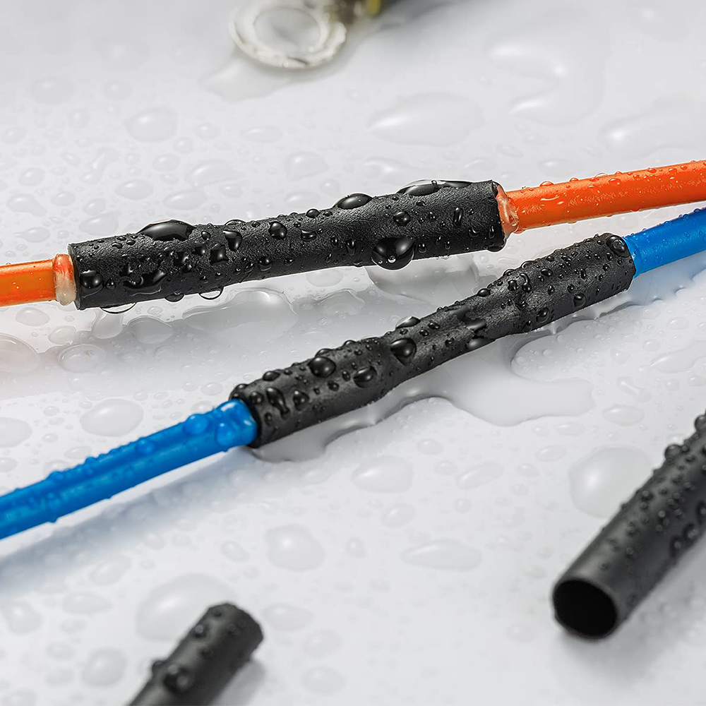 Kit surtido de manguitos de Tubo termorretráctil, conexión eléctrica, envoltura de Cable eléctrico, contracción impermeable 2:1, 127 Uds.