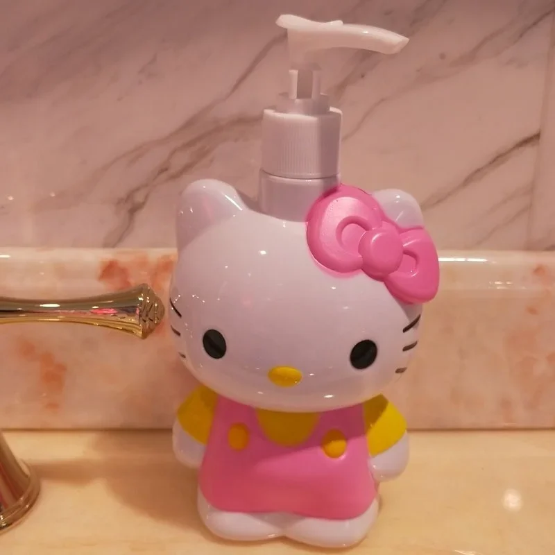 Hello Kitty เจลอาบน้ำแชมพูโลชั่น Sub-บรรจุความดันปากขวดหม้อ Hand Sanitizer Sub-Bottling ขวดแอลกอฮอล์ของขวัญ