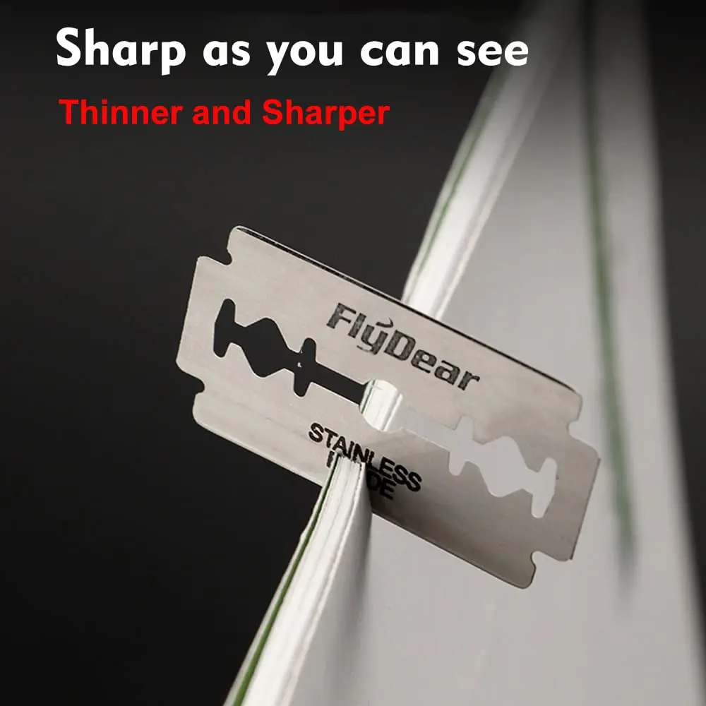 Razor Blades For Barbers,Double Edge Razor Blades,Men´s Safety Razor Blades For Shaving,Stainless Steel Professional Barber Tool