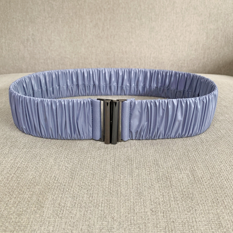 Cinturón elástico para mujer, cinturón elástico con hebilla para abrigo acolchado, pretina, chaqueta, cinturón fino
