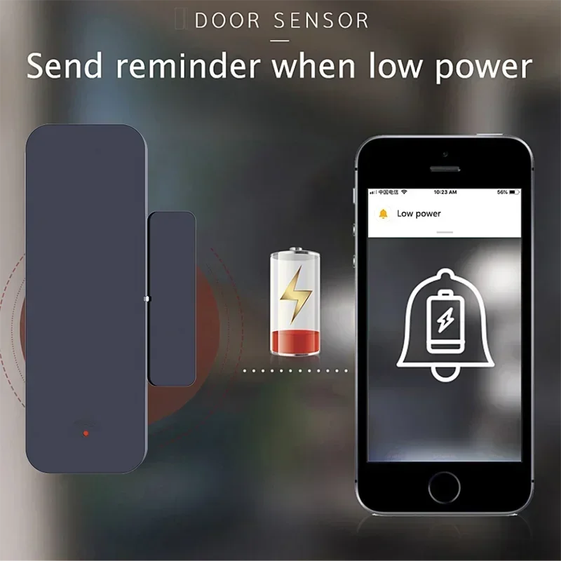 Tuya Zigbee Wifi Deursensor Raaminvoersensor Beveiliging Inbreker Magnetische sensor Alarm Smart Life Work met Alexa Google Home