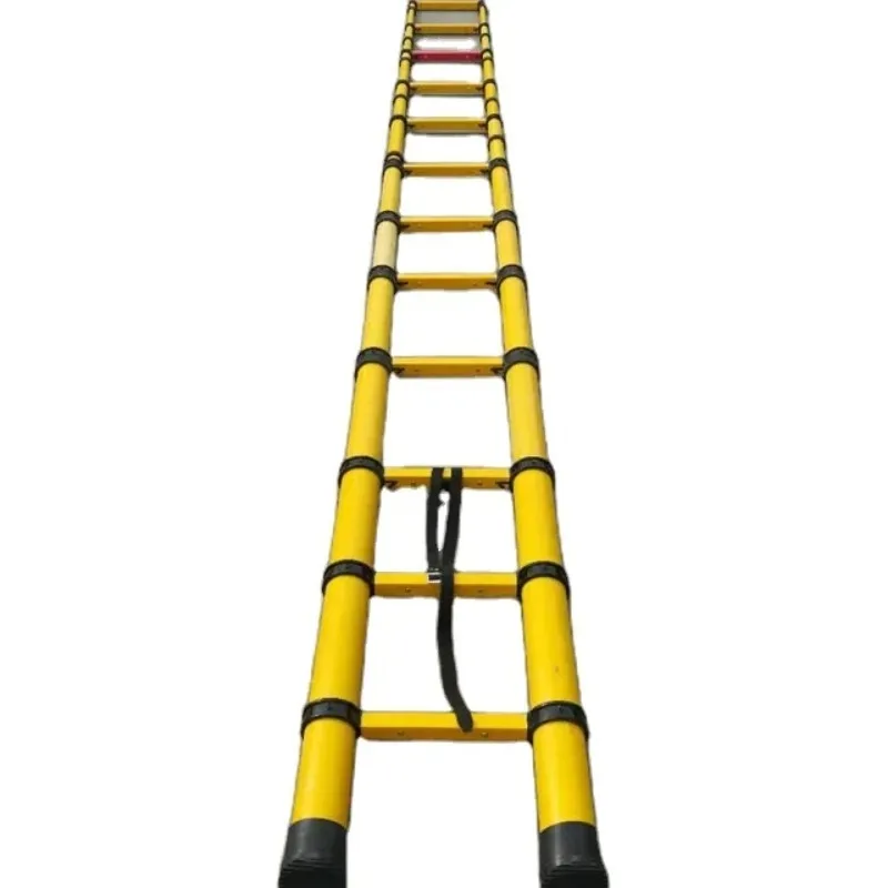 Escalera de andamio telescópica multifuncional FRP de alta calidad Escaleras de fibra de vidrio premium con servicios de doblado y corte