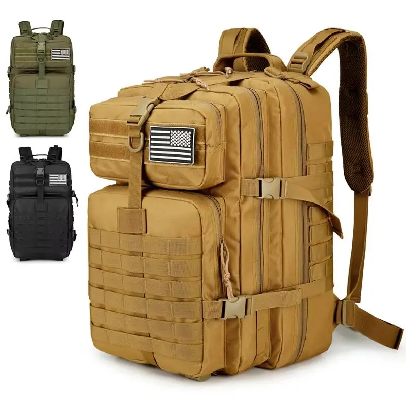 Unisex verstellbare Schultergurte Wanderrucksack Reißverschluss Reisen Sport Camping Bergsteigen Radfahren Outdoor faltbar L