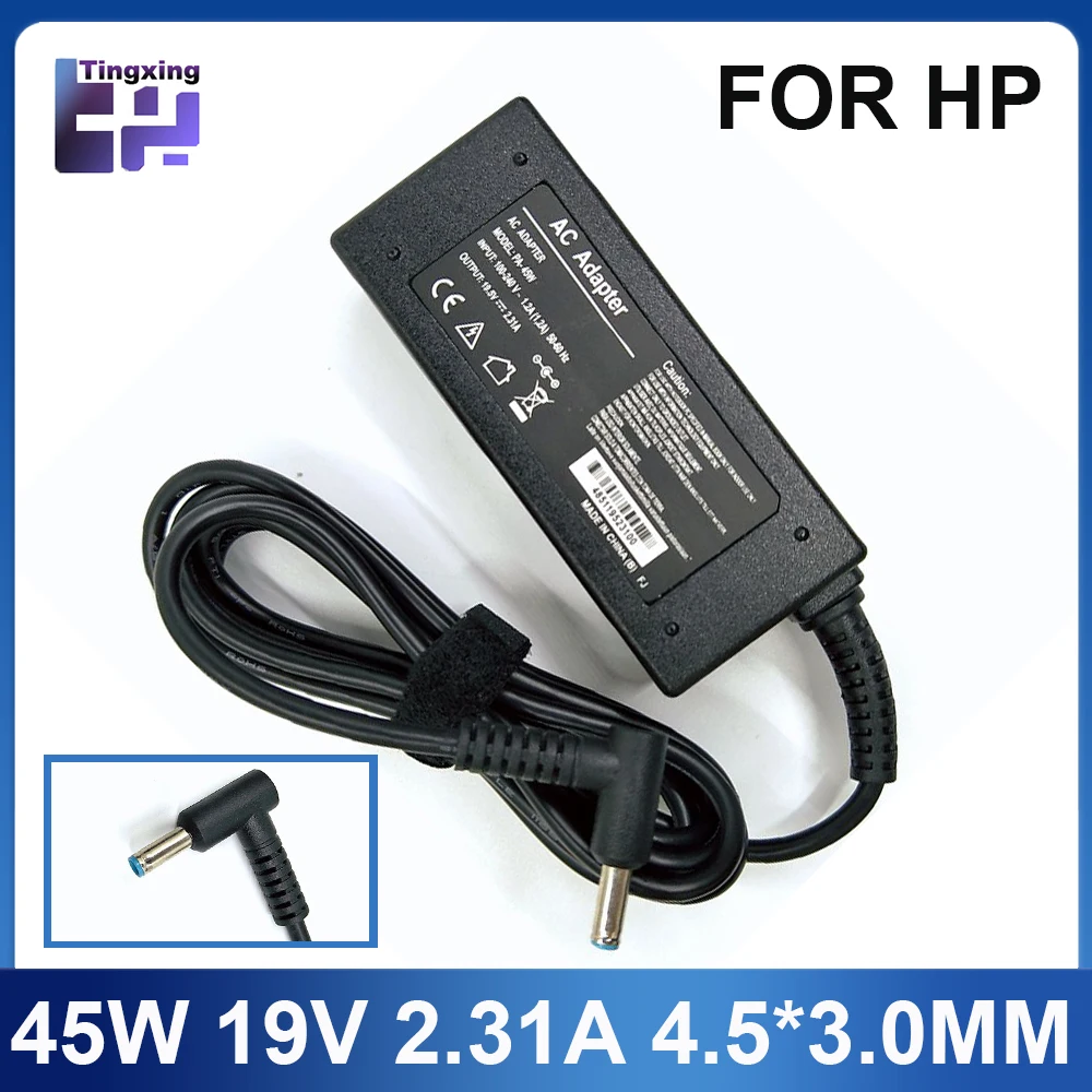 แล็ปท็อป Adapte19.5V 2.31A 45W 4.5*3.0 มม.อะแดปเตอร์ชาร์จแล็ปท็อปสําหรับ HP Stream X360 13 14 Pavilion 854054 -001 741727 -001 740015 -001