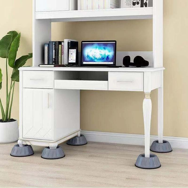 4 Chống Rung Máy Giặt Chân Miếng Lót Đa Năng Máy Giặt Chống Trượt Con Lăn Bộ Đồ Nội Thất Nâng Chân Đế