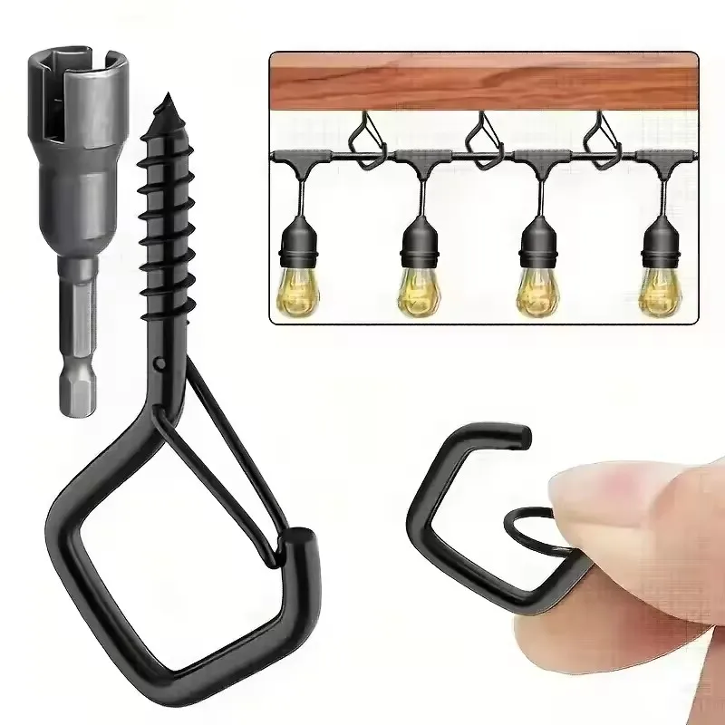 1/5/10-Pcs Square Snap Safety Hooks: Sturdy Anti-Drop Hanging with Buckles for Bonsai