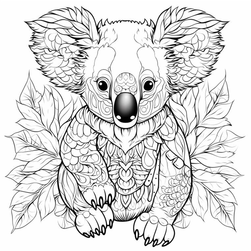 Mandala Animal Paradise Art Coloring Book 22 Page Gift For Birthday Party Relieve Stress Kill Time Graffiti Painting Drawing