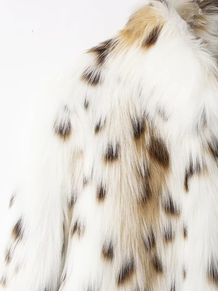 Willshela-女性用のフェイクファーコート,隠しボタン付きコート,ヴィンテージ,ハイカラー,長袖,女性用のシックな衣装,ファッショナブル