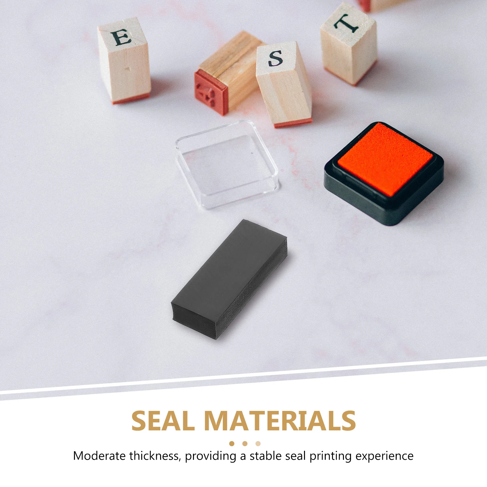 10 Pcs Photosensitive Stamp Pad DIY Material for Accessories Pads Making Kit Rubber Portable Mats