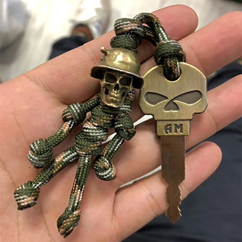 1 Stück Totenkopf-Motorrad, ungeschnittene Messingklinge, leerer Schlüssel, Embryo, passend für Honda-Motorräder