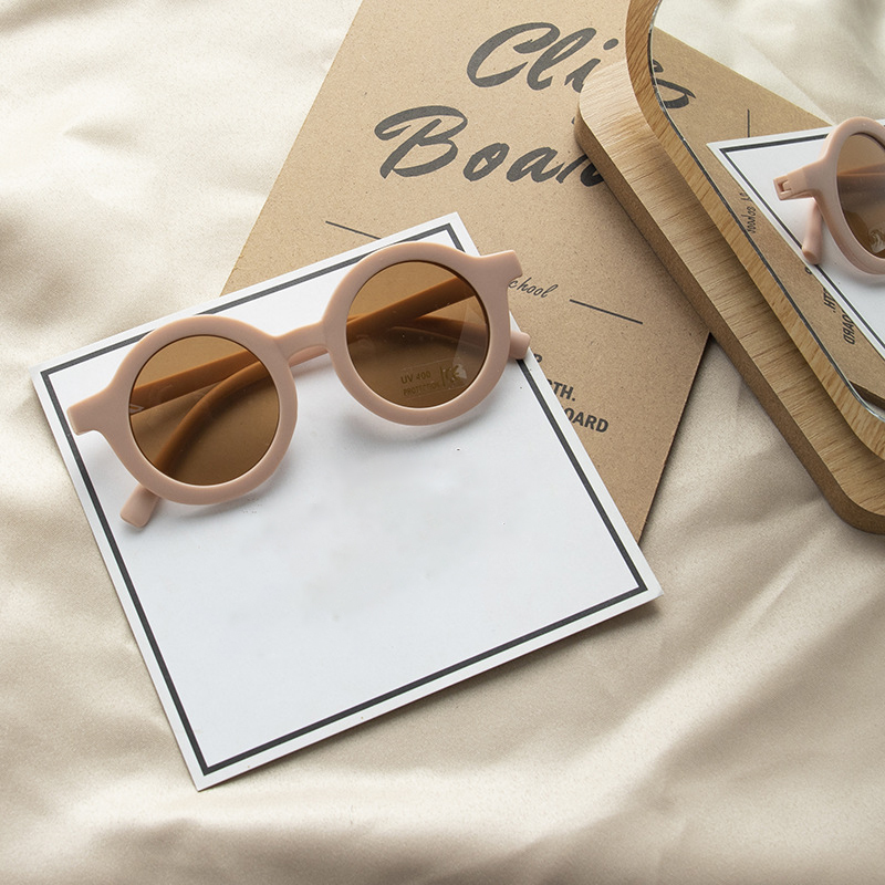 Children's glasses sunglasses matte macarone children's summer sunglasses