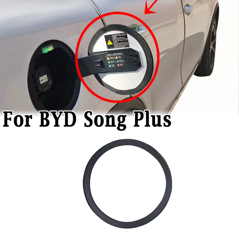 Plugue protetor de poeira de silicone, anel de vedação para byd song plus, tampa da porta de carregamento/tampa do tanque de combustível, à prova d'água e poeira