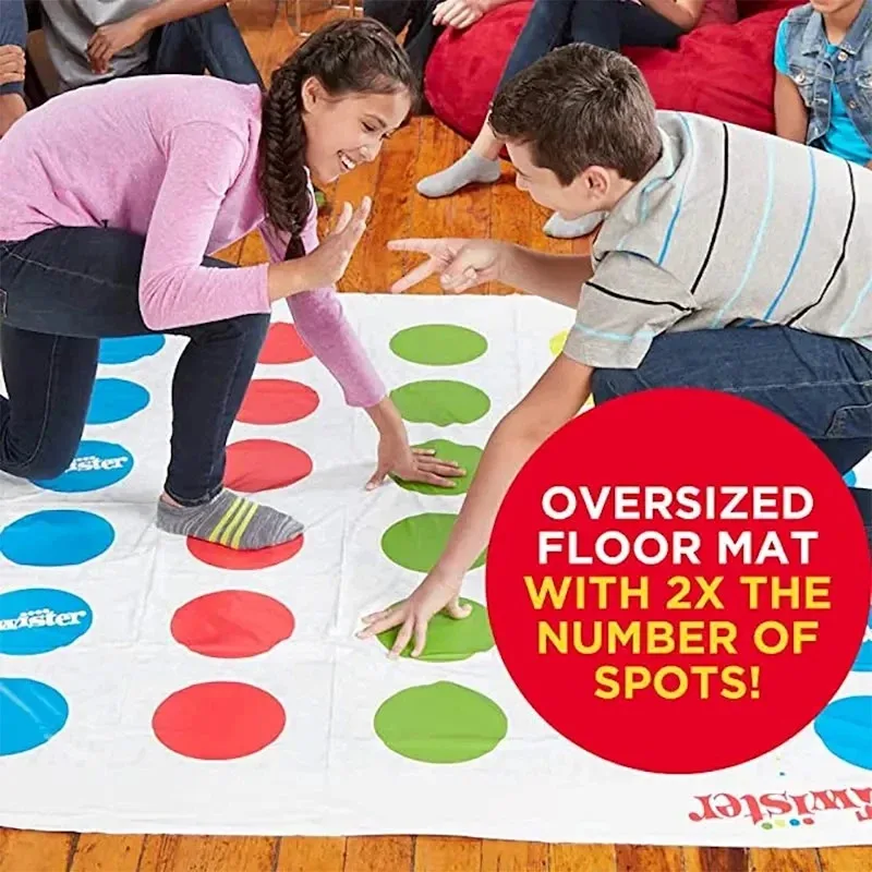 Party Game Funny Kid Family Body Twist Move Mat Bordspel Party Fun Bordspellen Party Game Family Game