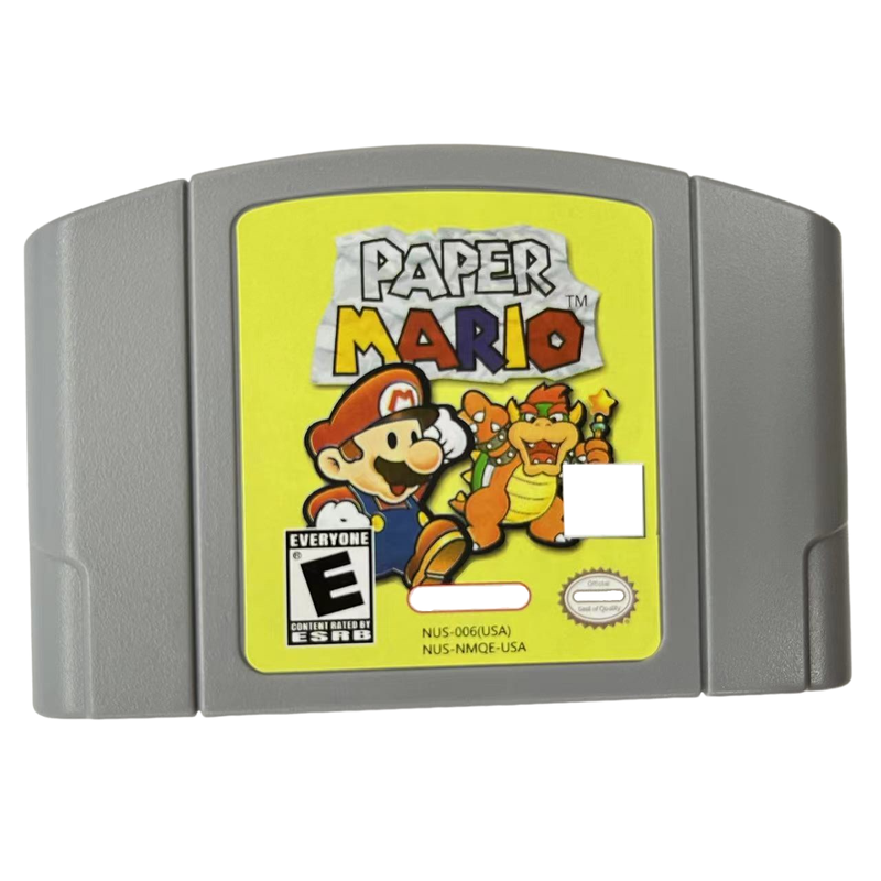 N64 USA Version 64 Bit Console Video Games Cartridge Mario Bros Series Yoshis Luigi Kart Party Paper Hobby Collection Gifts Toys