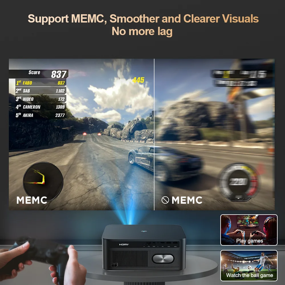 ThundeaL TD98Pro Proiettore portatile 2K 4K Full HD Movie Gaming TD98 Pro 2G 32G Video Home Theater WiFi Proiettore a fascio Android proiettore proiettore 4k mini proiettore videoproiettore proiettore 4k android