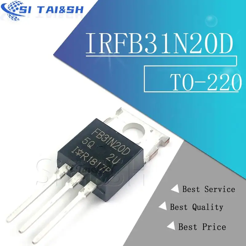 10 Uds IRFB31N20D IRFB31N20 FB31N20D B31N20D IRFB31N20DPBF IRFB31N20 sistema de datos nuevo y original