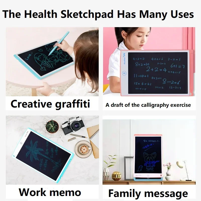 8/12 INCH Drawing Tablet Lcd Writing Board Lcd Tablet for Designs Graphic Electronic Notebook Magic Tablet To Draw