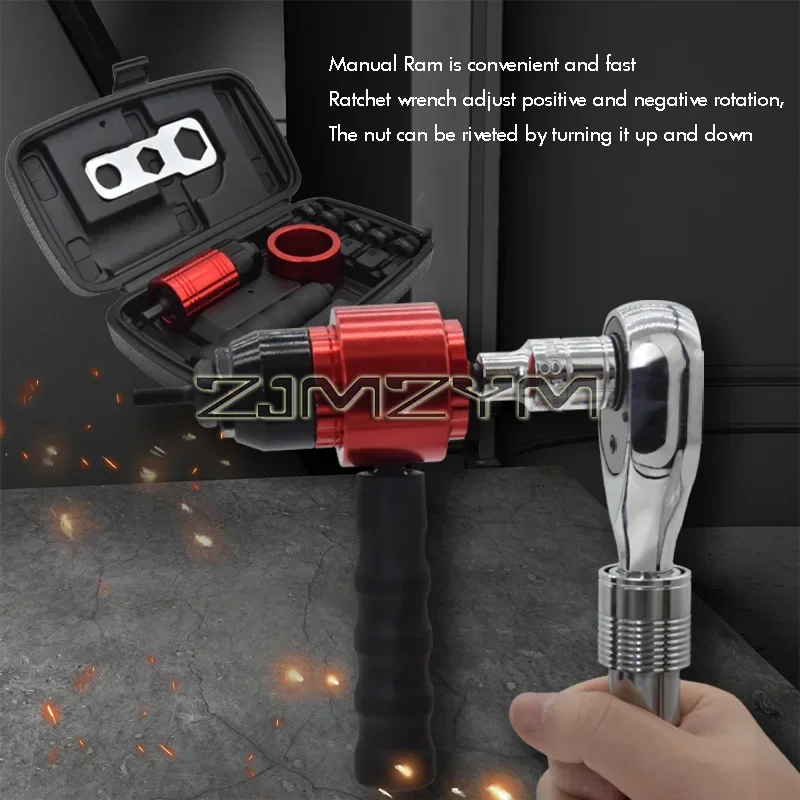 M3 M4 M5 M6 M8  Manual Electric Rivet Nut Gun Adapter, Insert Nut Riveting Tools, Rivet Nut Nailer 리벳건