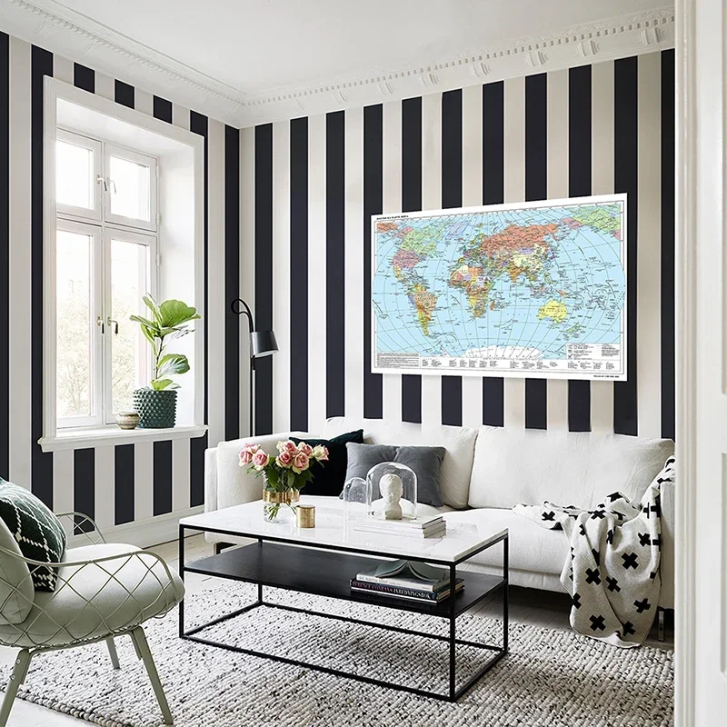 225*150Cm Vinly Bản Đồ Chính Trị Của Wolrd Bản Đồ Tiếng Nga Áp Phích Treo Tường Hình Tranh In Canvas Nhà Trường nguồn Cung Cấp